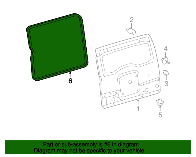 GENUINE TOYOTA 07-14 FJ CRUISER REAR BACKDOOR DOOR SEAL WEATHERSTRIP 67881-35051