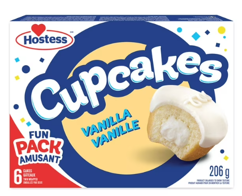 Hostess Vanilla Cupcakes, 206g