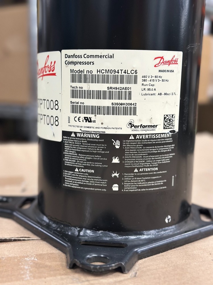 Danfoss Scroll Compressor HCM094T4LC6