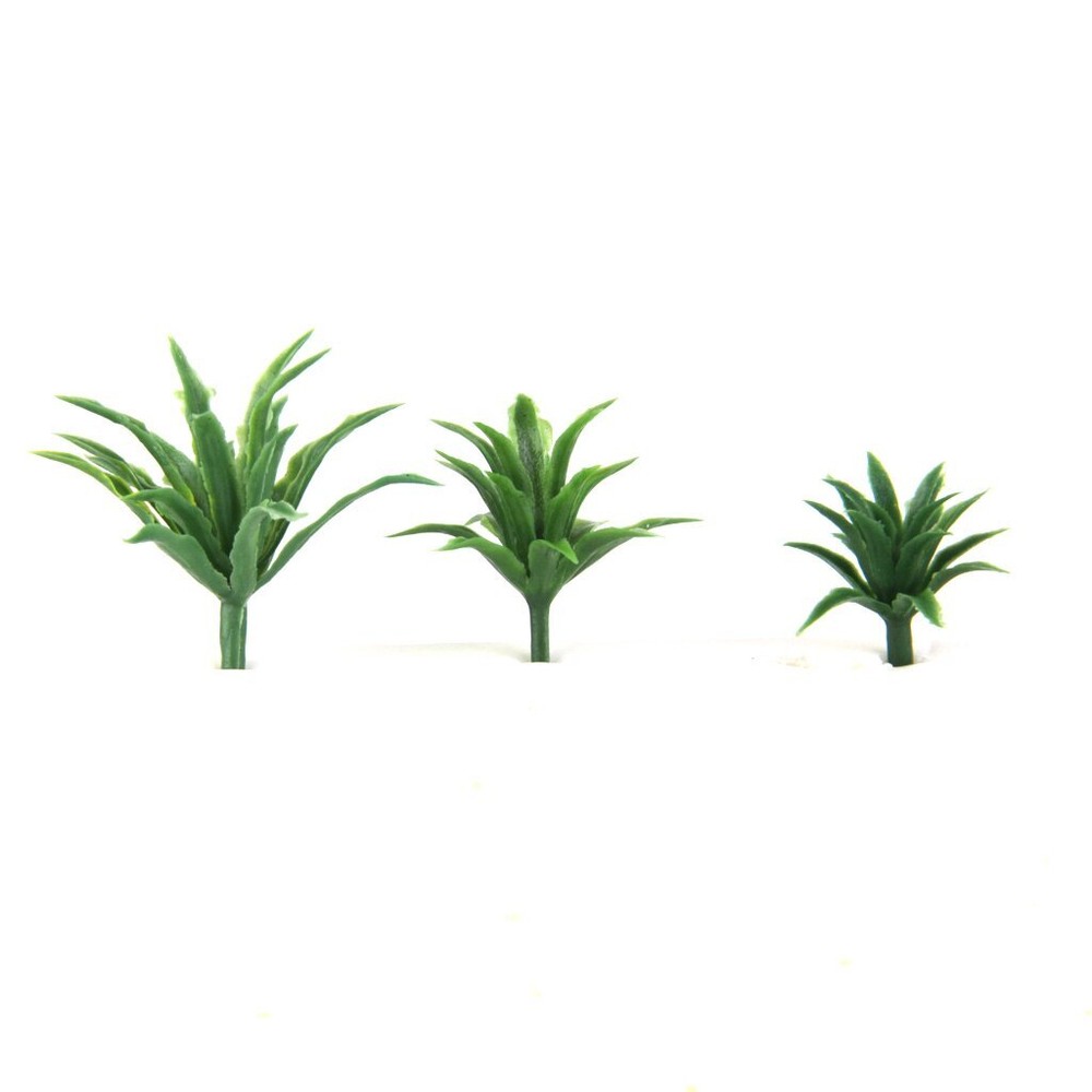 10PC Spring Grass Clusters Model Miniatures HO/OO Scale Garden Plants Sand Table