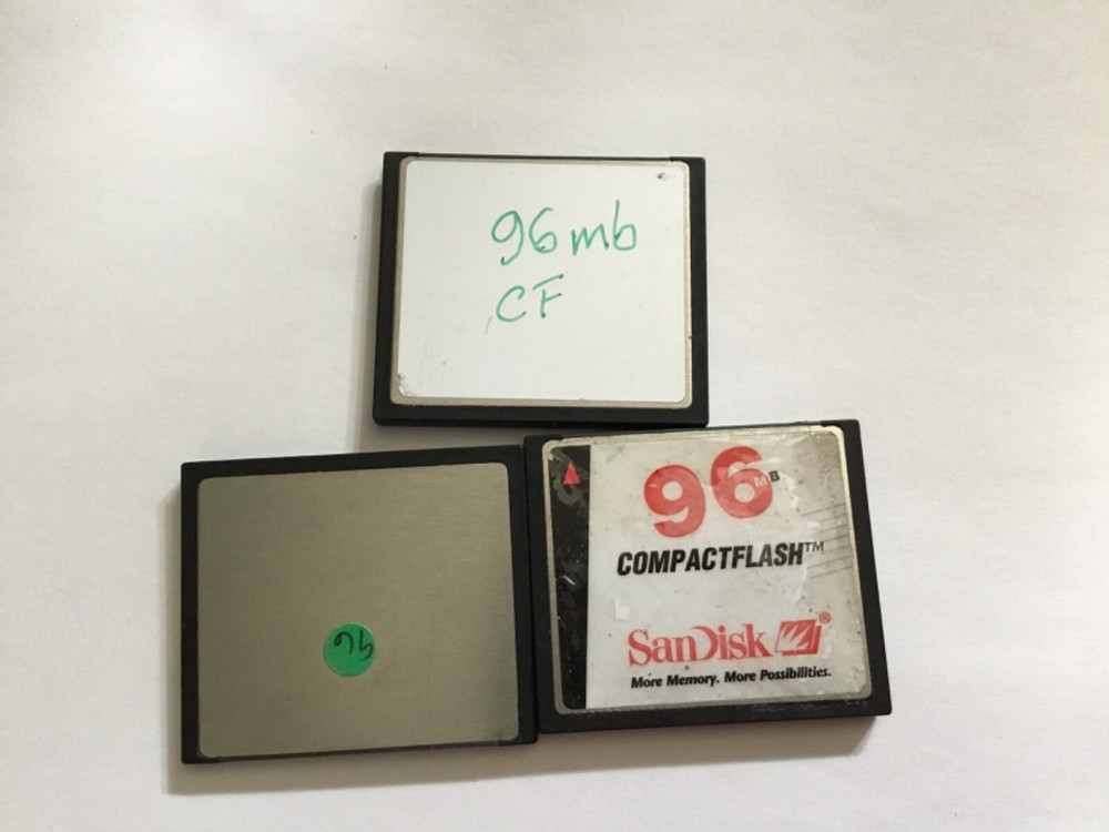 3pcs(USED) 96MB SanDisk CFI compactflash memory cards*Small Storage Capacity*