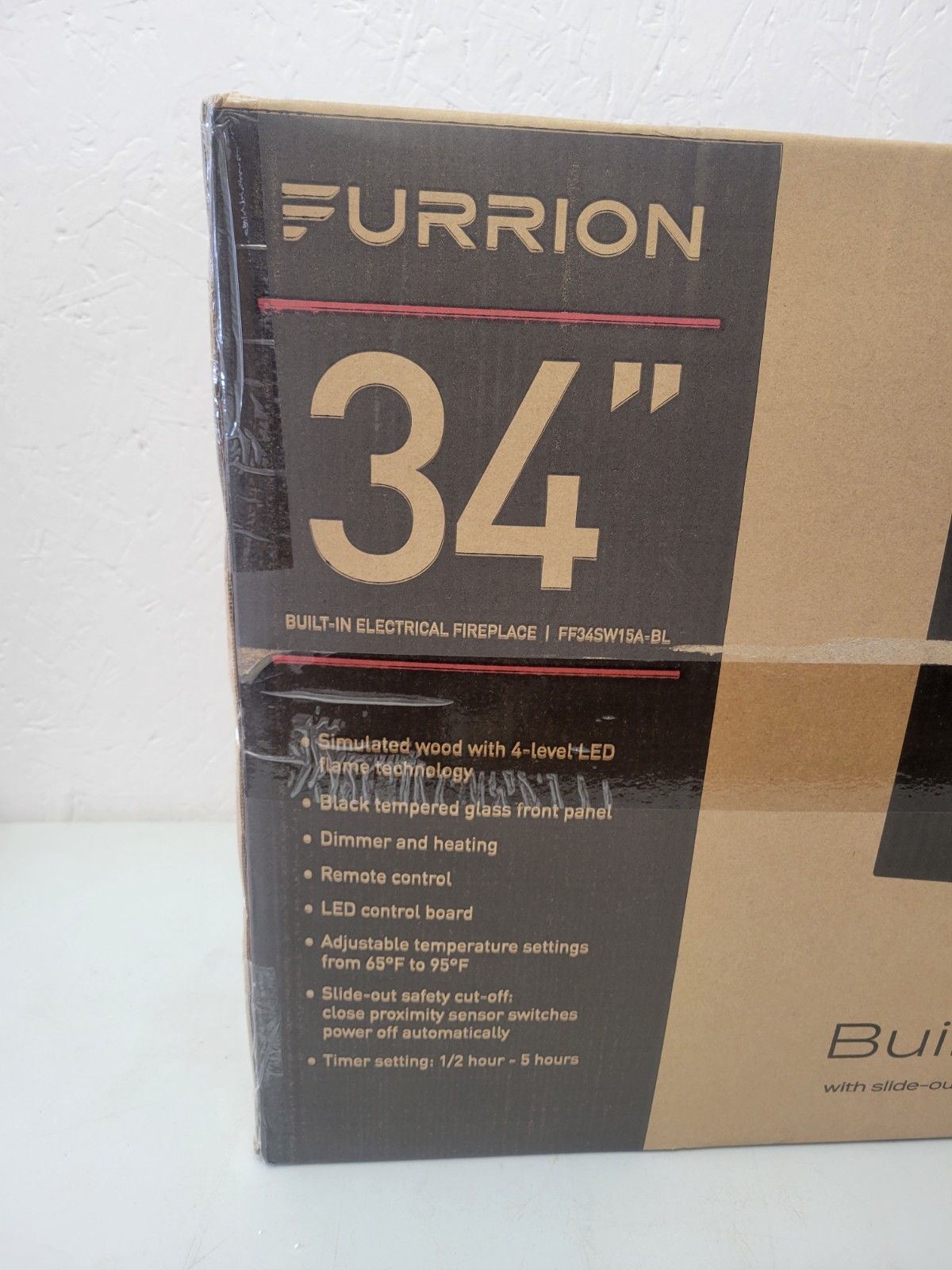FURRION 34" Electric Fireplace With Remote FF34SW15A-BL *RV/CAMPER (NEW-IN BOX)
