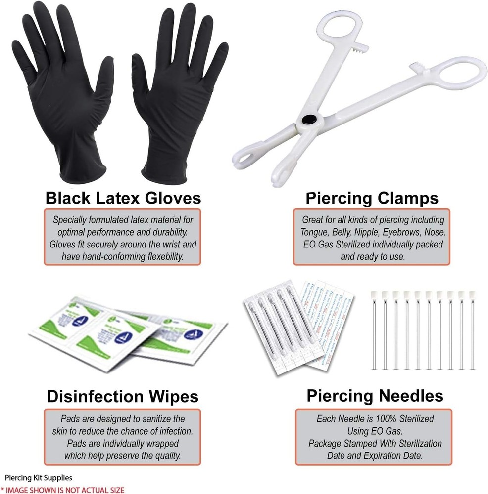 All-in-One Piercing Kit - 156PC Stainless Steel