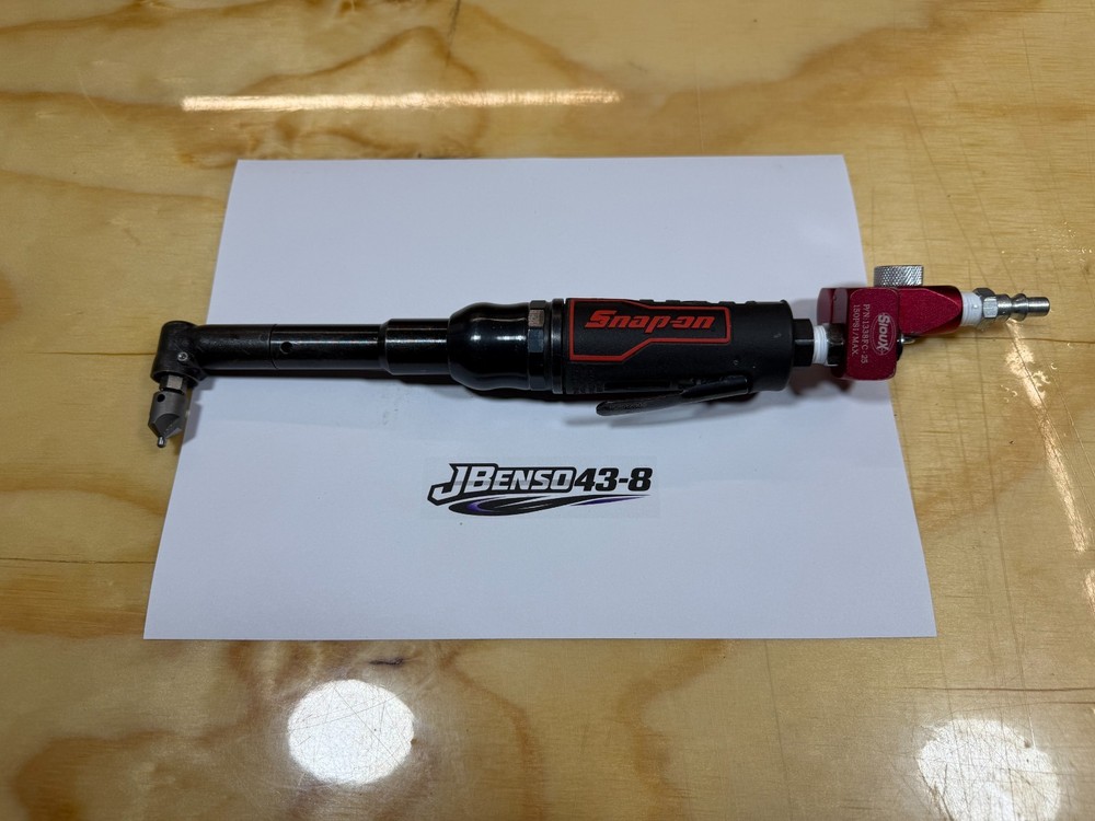 Snap-on Tools USED RED Mini Right Angle Air Pneumatic Drill PDRR2005