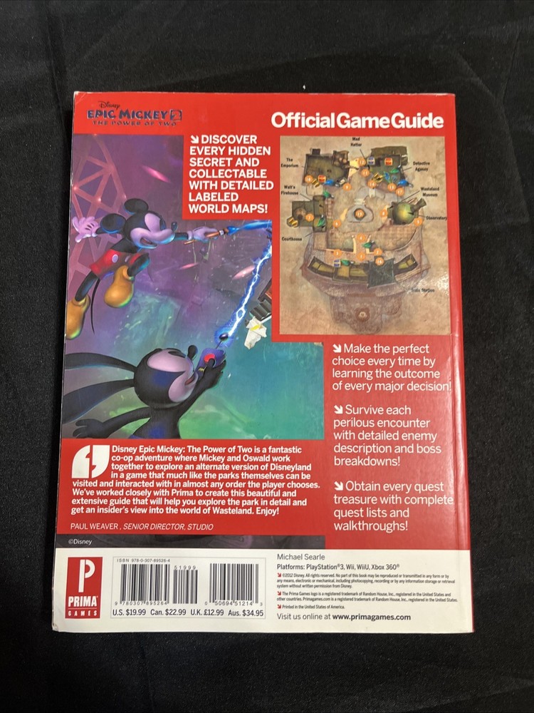 Epic Mickey 2 Prima Official Strategy Guide