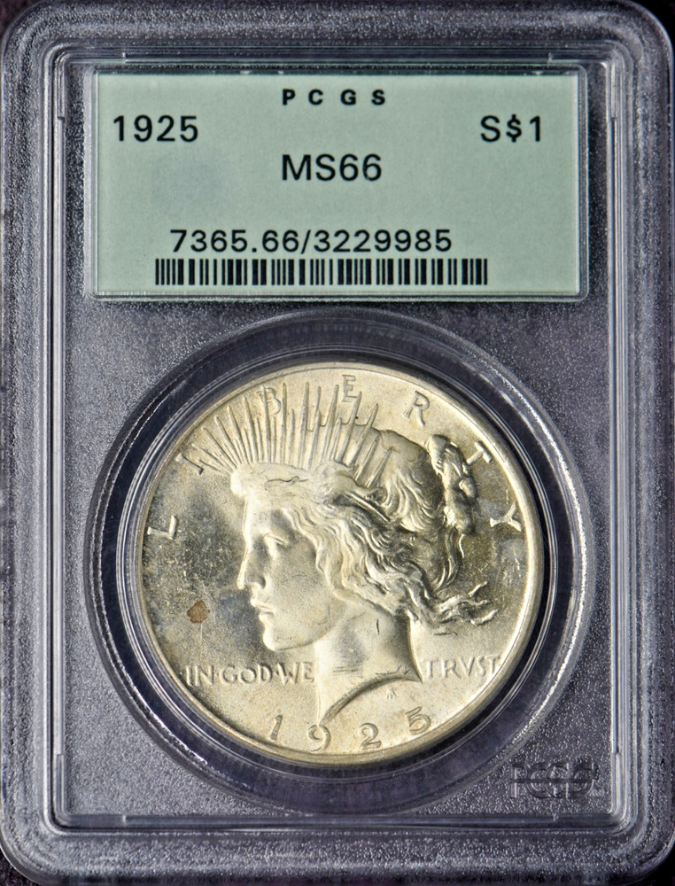 1925 Peace Silver Dollar - PCGS MS66 OGH - ✪COINGIANTS✪