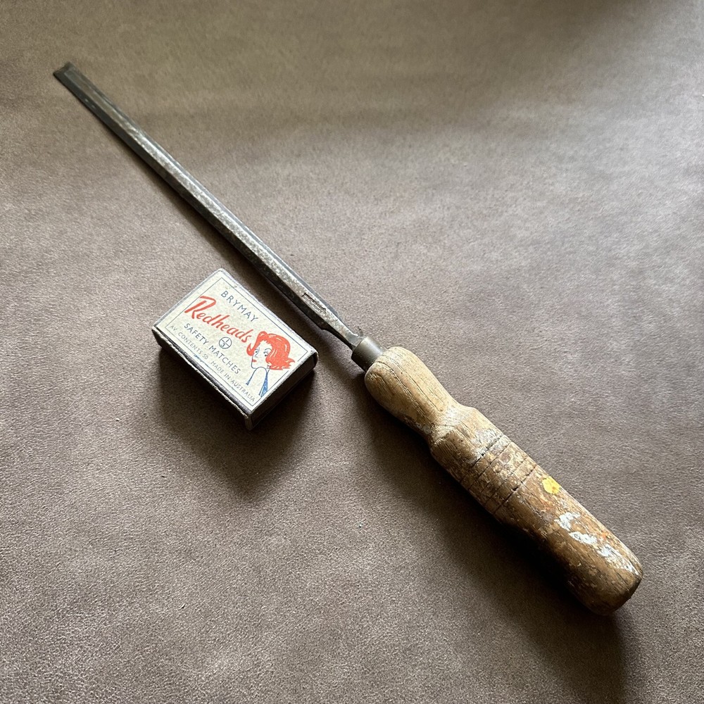VINTAGE MARPLES ENGLISH MADE 10mm STEEL BEVEL EDGE PATTERNMAKERS CHISEL