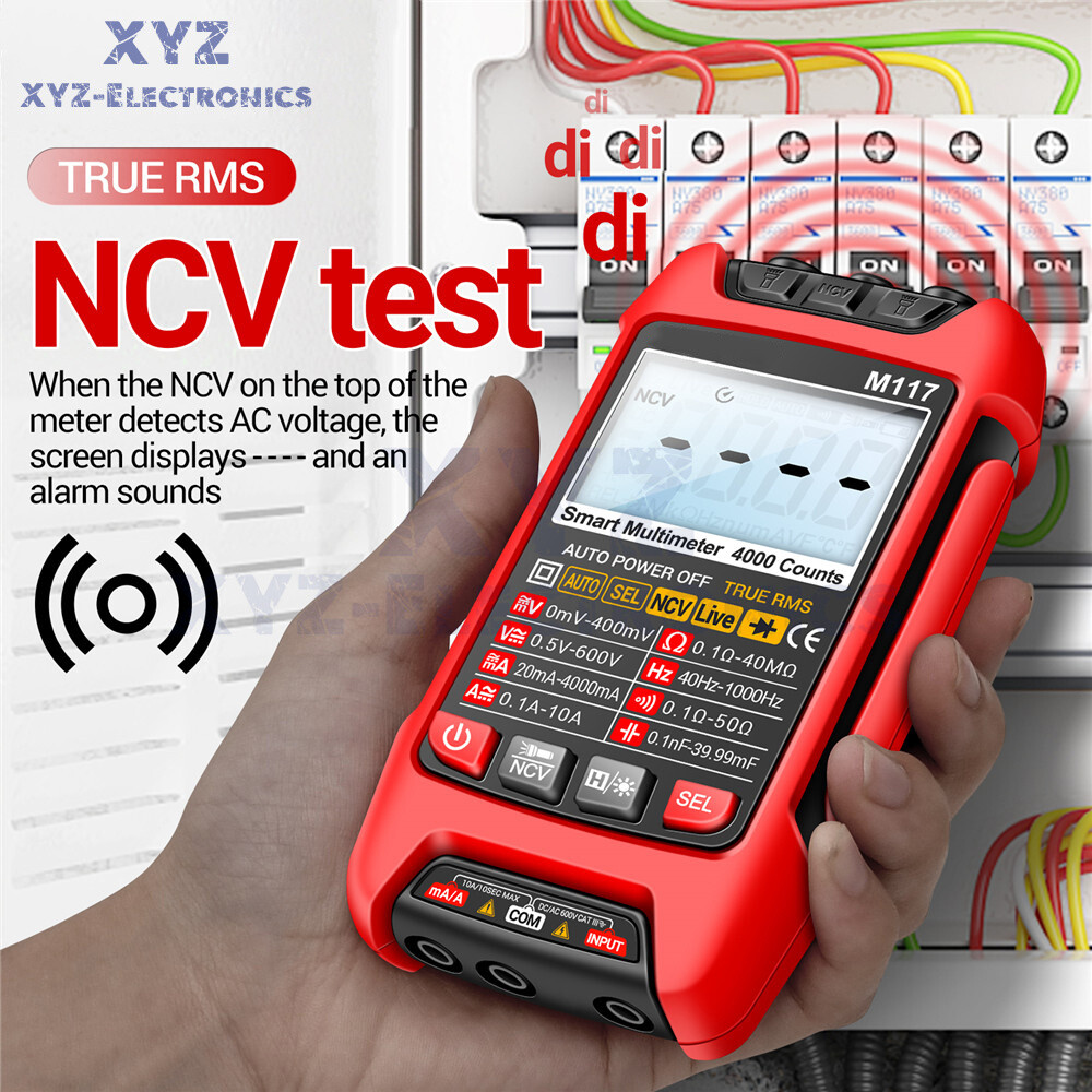 ANENG M117 Digital Multimeter NCV AC/DC Voltmeter Current 4000 Count True RMS