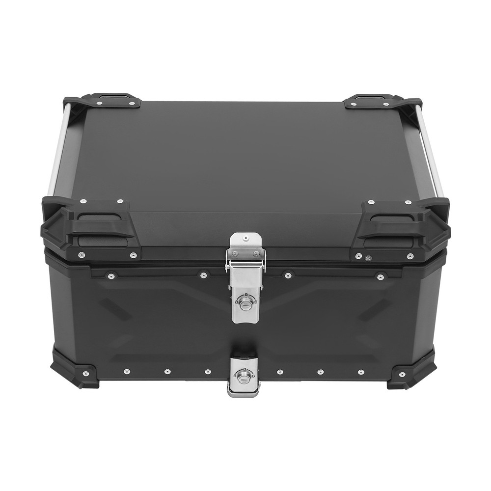 65L Motorcycle Top Case Waterproof Tail Box Storage Lockable Helmet Carrier