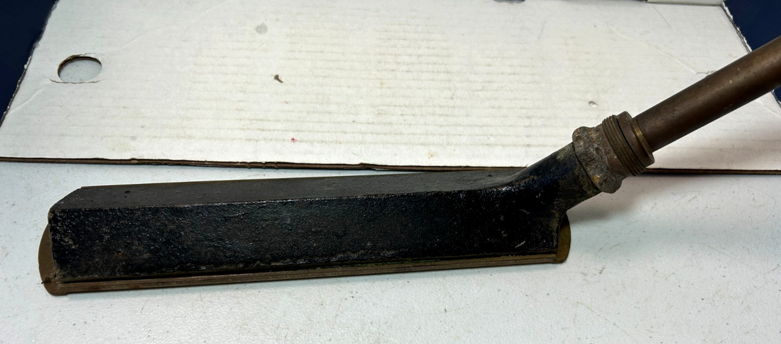 Antique Steam Boiler Steampunk Thermometer Gotham Industrial, 550 F Cast Bronze