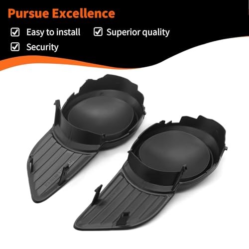2Pcs Driver and Passenger Side Fog Light Covers Compatible with 2011-2017