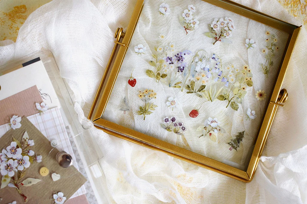 Wildberry Lab Garden Flowers PET Tape SAMPLE LOOP