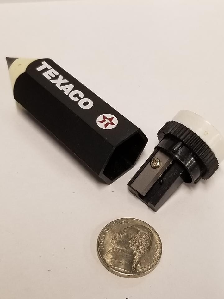 Plastic Texaco Pencil Pencil Sharpener