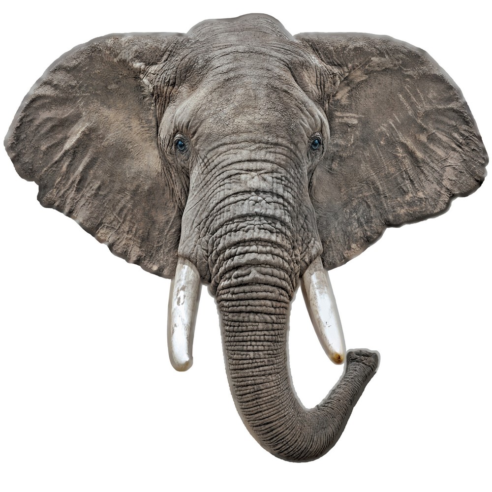 MasterPieces - Elephant 100 Piece Shaped Jigsaw Puzzle