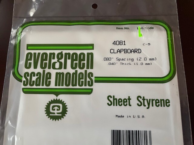 Evergreen Scale Model- Styrene Plastic Sheet -Various Types