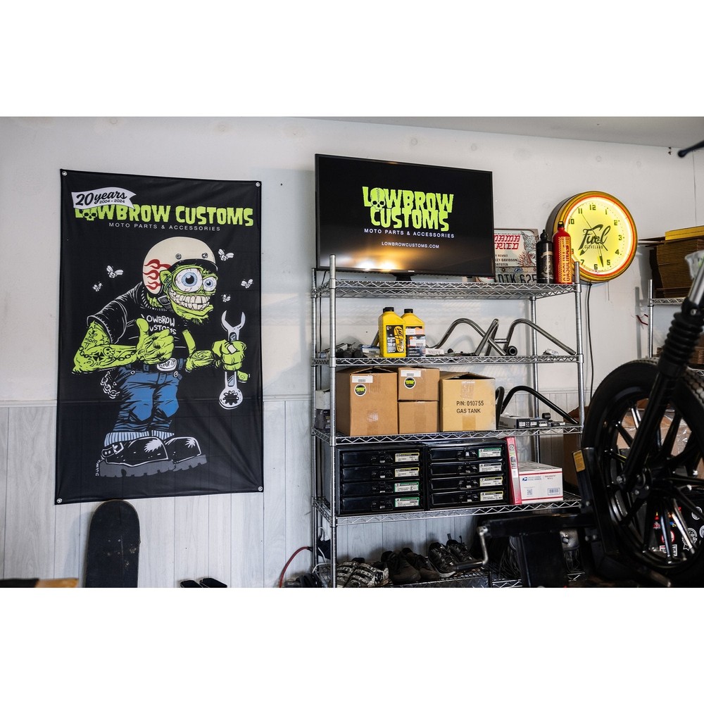 Lowbrow Customs Weirdo 20th Anniversary Flag