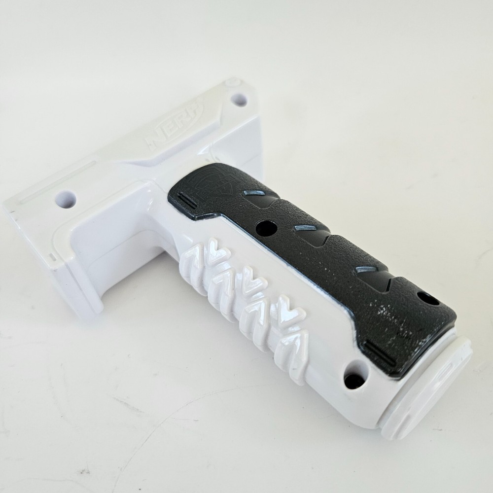 Nerf N-Strike White Elite Retaliator Pump Handle Grip Foregrip Accessory Part