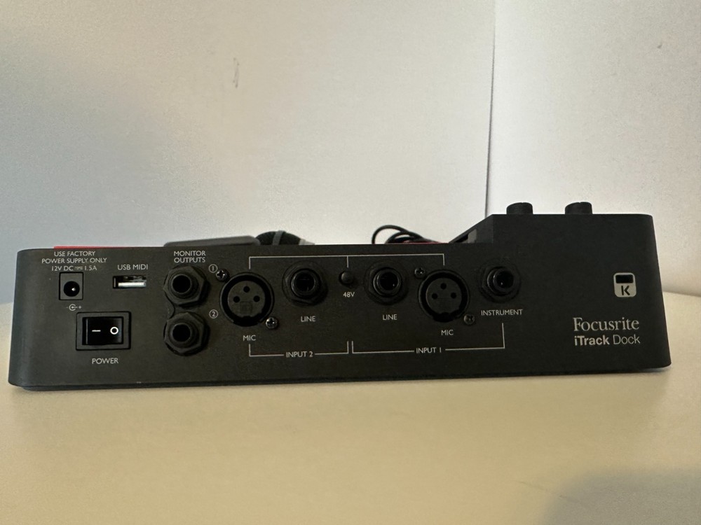Focusrite iTrack Dock Portable Music Recording Studio Audio Interface For iPad!