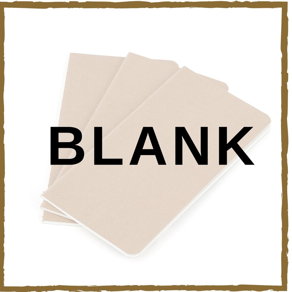 Wanderings Large Blank Travelers Notebook Insert/Large Journal Large, Unlined