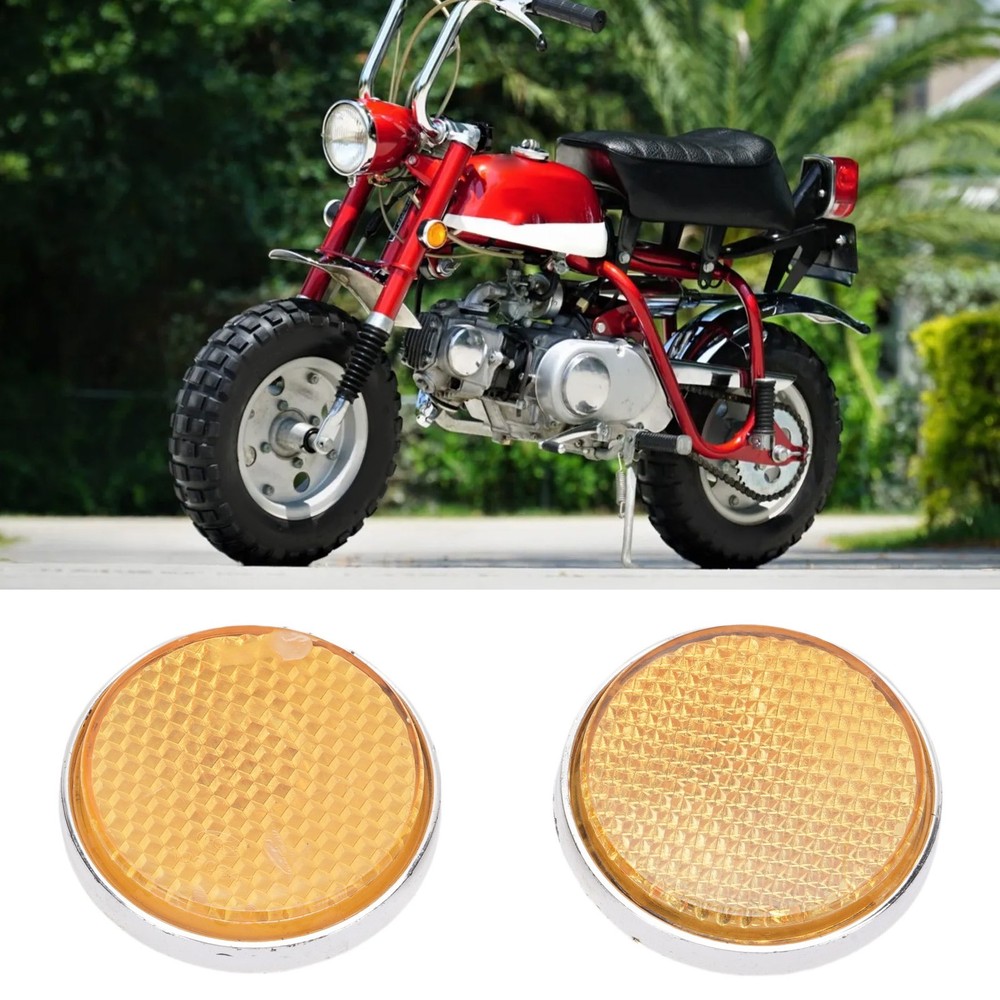 Front Fork Leg Reflectors 43mm Diameter Front Fork Round Reflector Enhanced MDYY