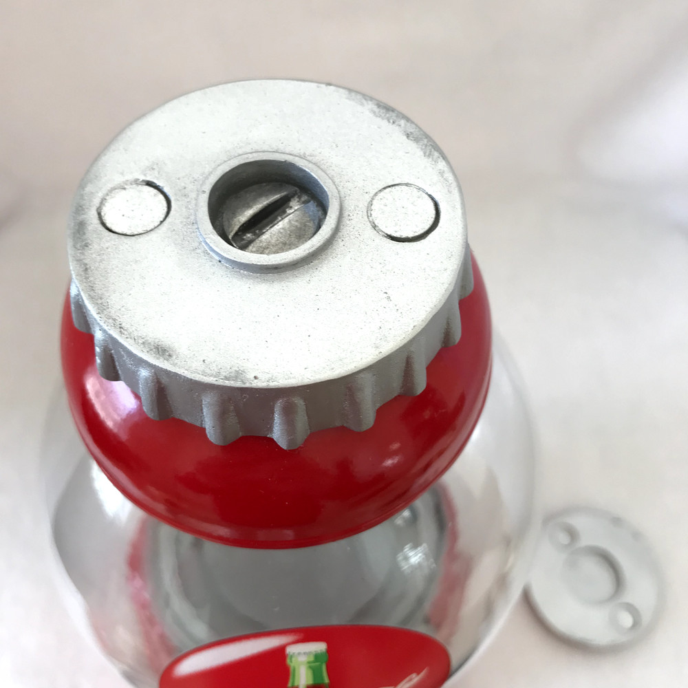 Coca-Cola 10" Gumball Machine - Authentic Metal & Glass Model - Tabletop