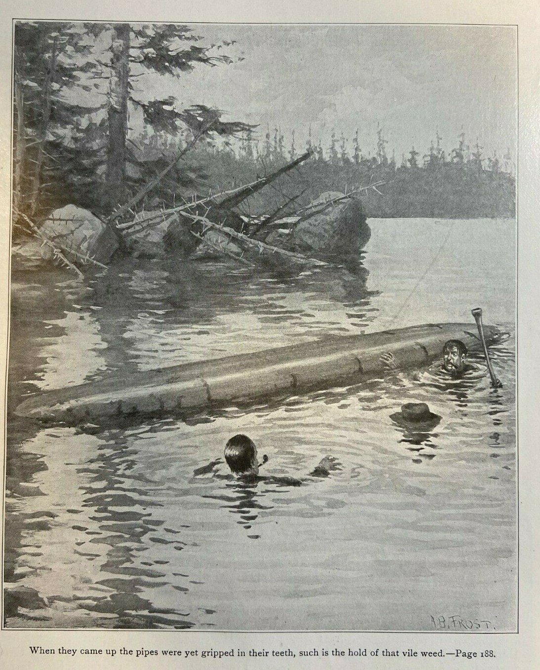 1916 A. B. Frost Hunting Fishing Illustrations