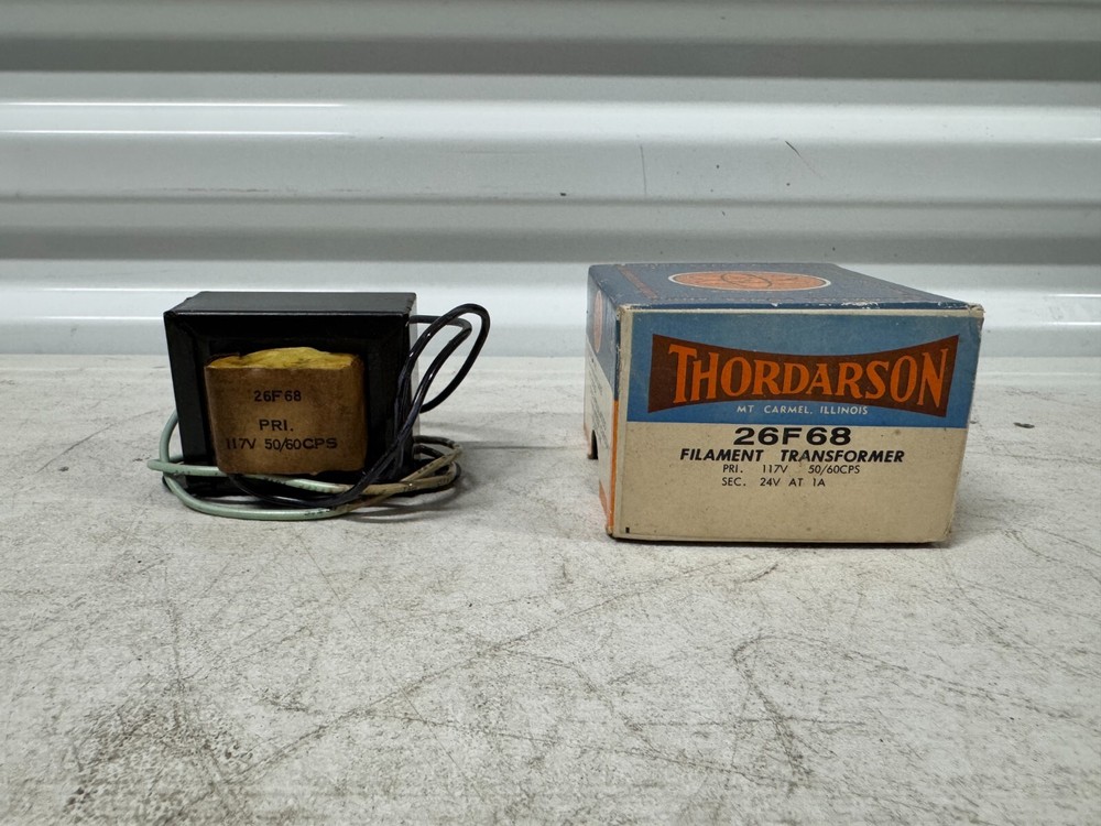 Vintage Thordarson Filament Transformer 26F68 117V 50/60Pcs