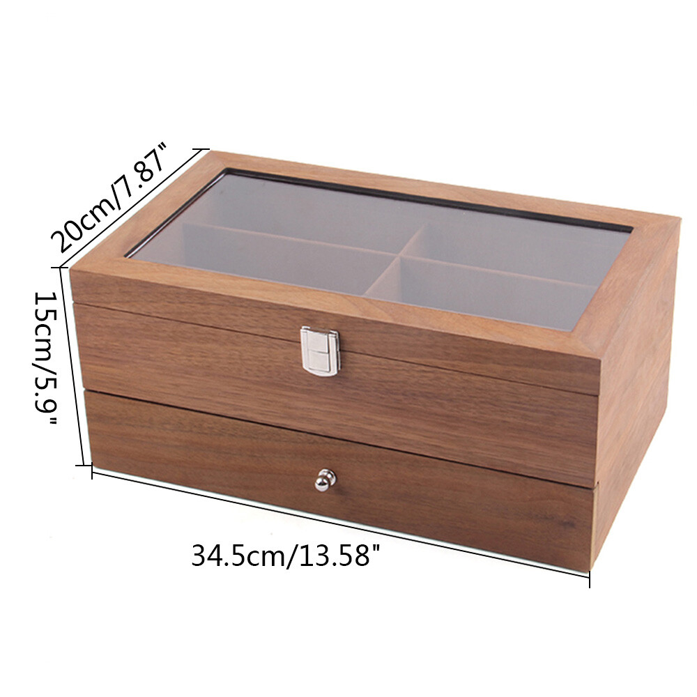 Eyeglass Case Sunglasses Box Organizer Glasses 12-Bits Display Storage Case Gift