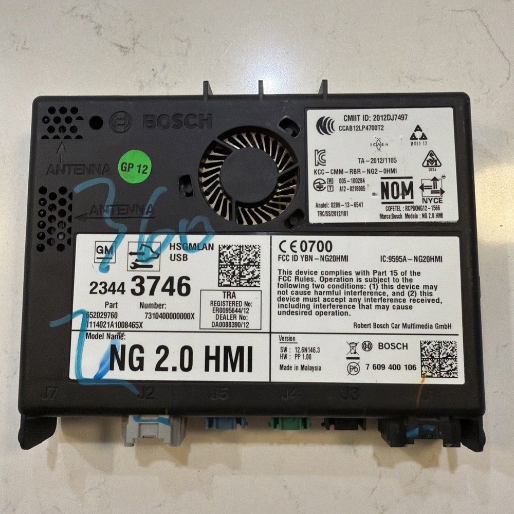 2014-2016 GM HUMAN MACHINE INTERFACE HMI MODULE OEM *UNLOCK EXTRA FEE* 23443746