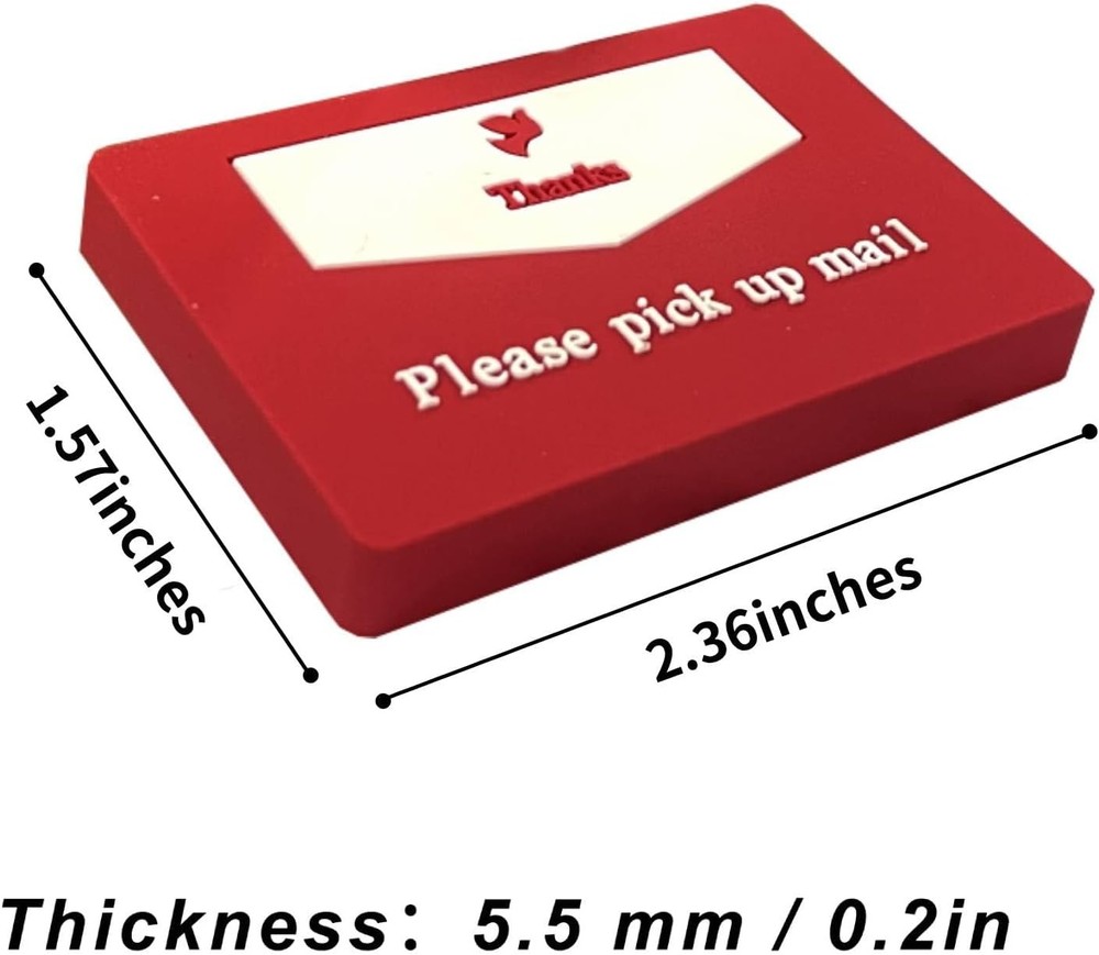 YeeBeny Mailbox Flag with Bright Red Background - Outgoing Mail Rectangle