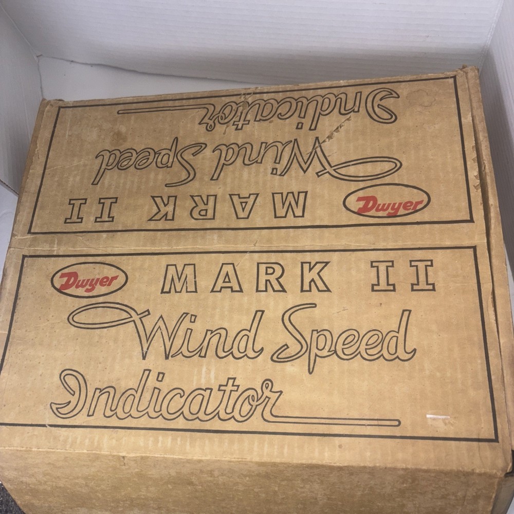 Vintage Dwyer Mark II Wind Speed Indicator New Open Box