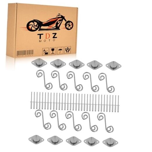 10Pc Self Ejecting Dzus Fasteners Button 5/16" (Button Length: .400") for 10pc
