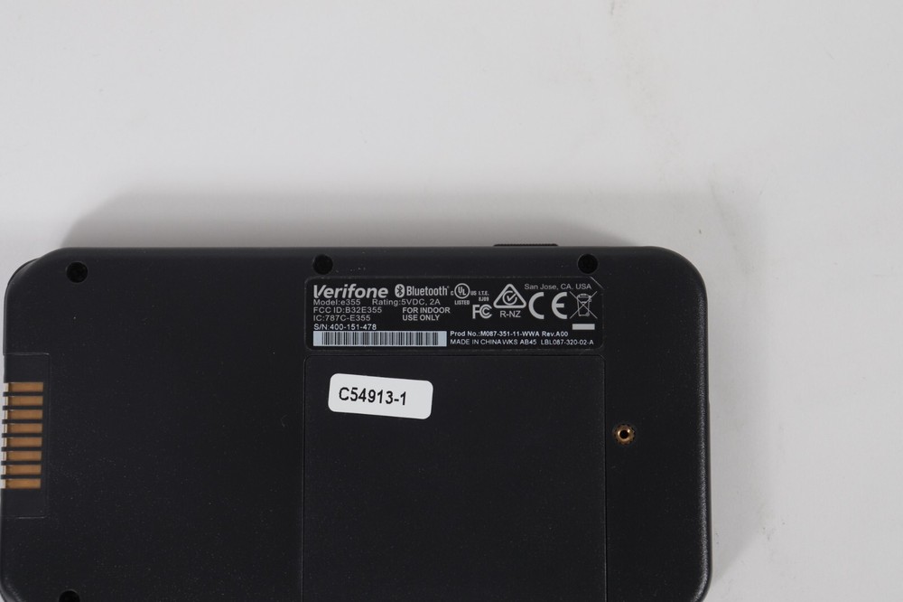 VeriFone E355 WWA IAP MSR EMV CTLS Barcode Reader BT/WIFI M087-351-11-WWA ASIS