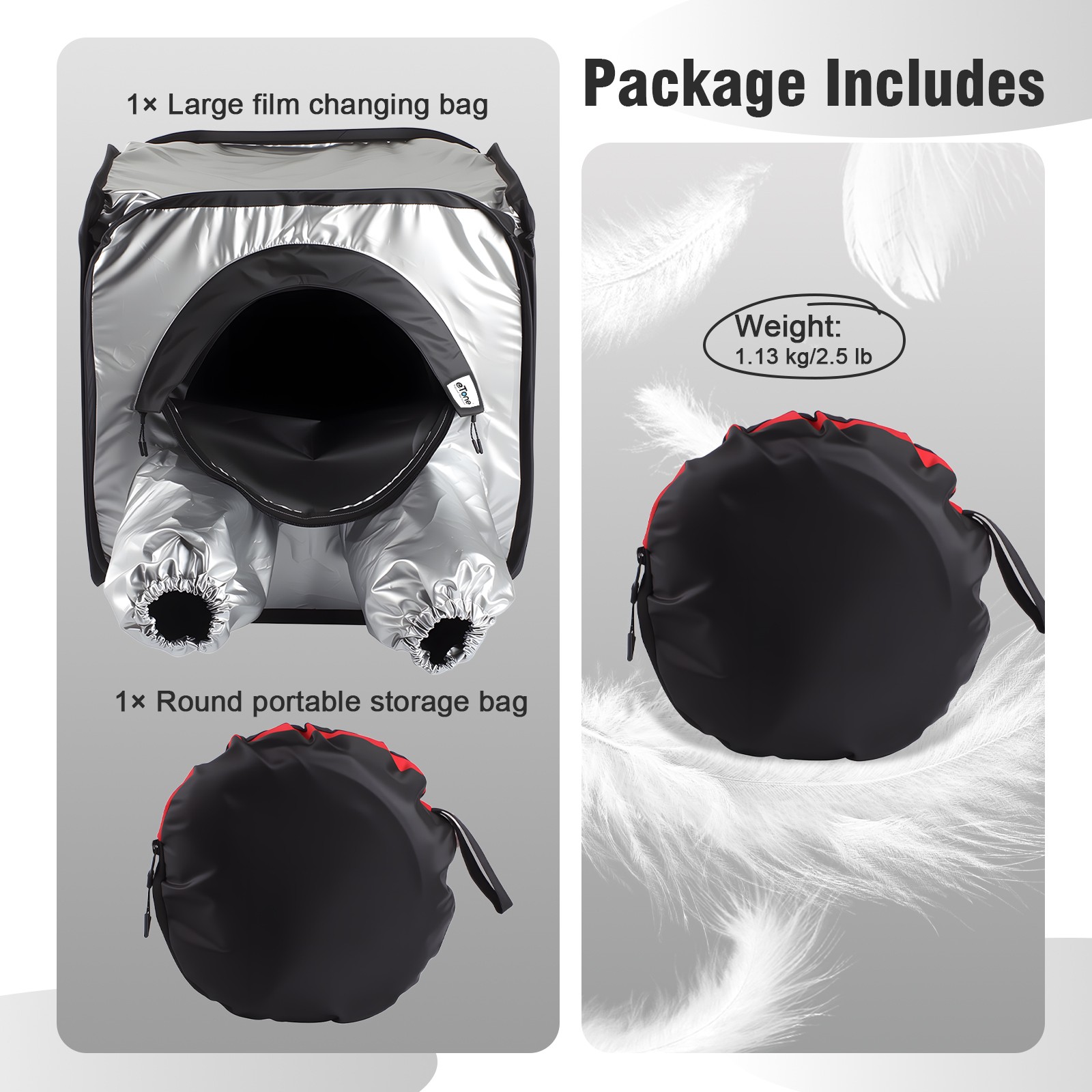 Portable Darkroom Tent Foldable Negative Changing Bag for 8x10 Film Developing