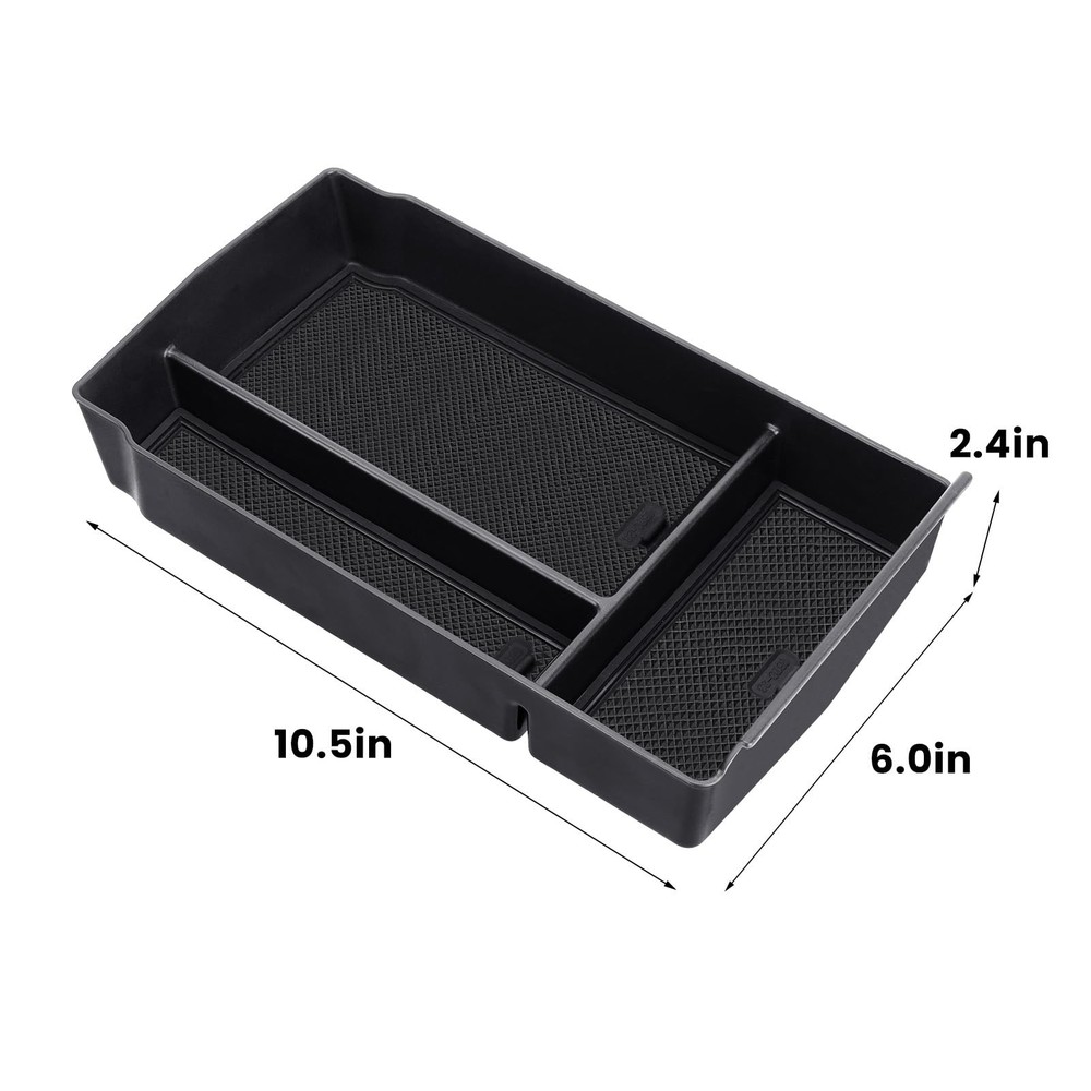 Drytuns Center Console Organizer Armrest Tray Organizer, Black