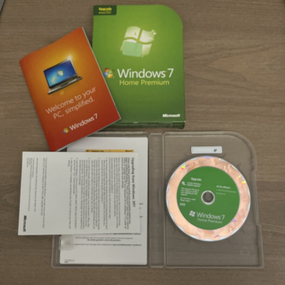 Windows 7 Home Premium Upgrade 32 Bit, 64 Bit With Key
