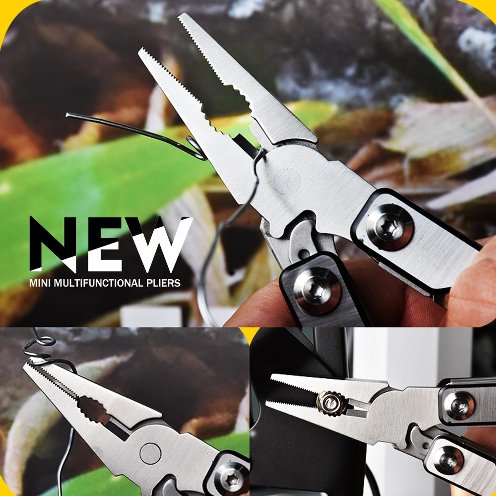 SQT2051 11-in-1 Multitool - Foldable, Professional Multitool for Men, DIY, Ou...