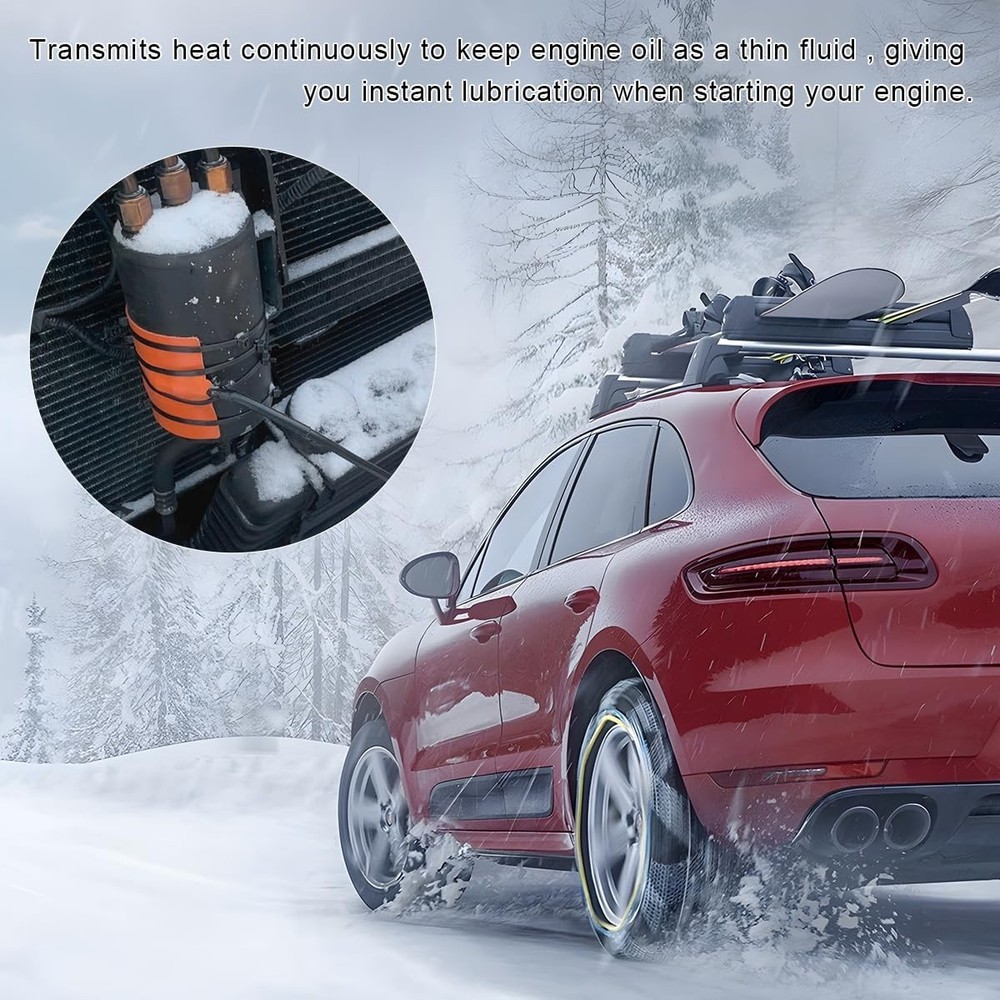 Thermostat-Equipped Engine Heater Pads - 2 PCS for Enhanced Winter Performance