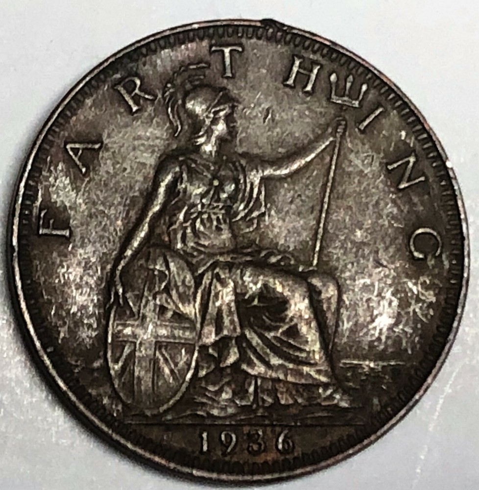 # C9151   GREAT BRITAIN     COIN,    FARTHING   1936