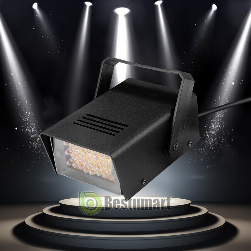 Mini LED Strobe Light 24 Super Bright LED With Variable Speed Control Dance Lamp