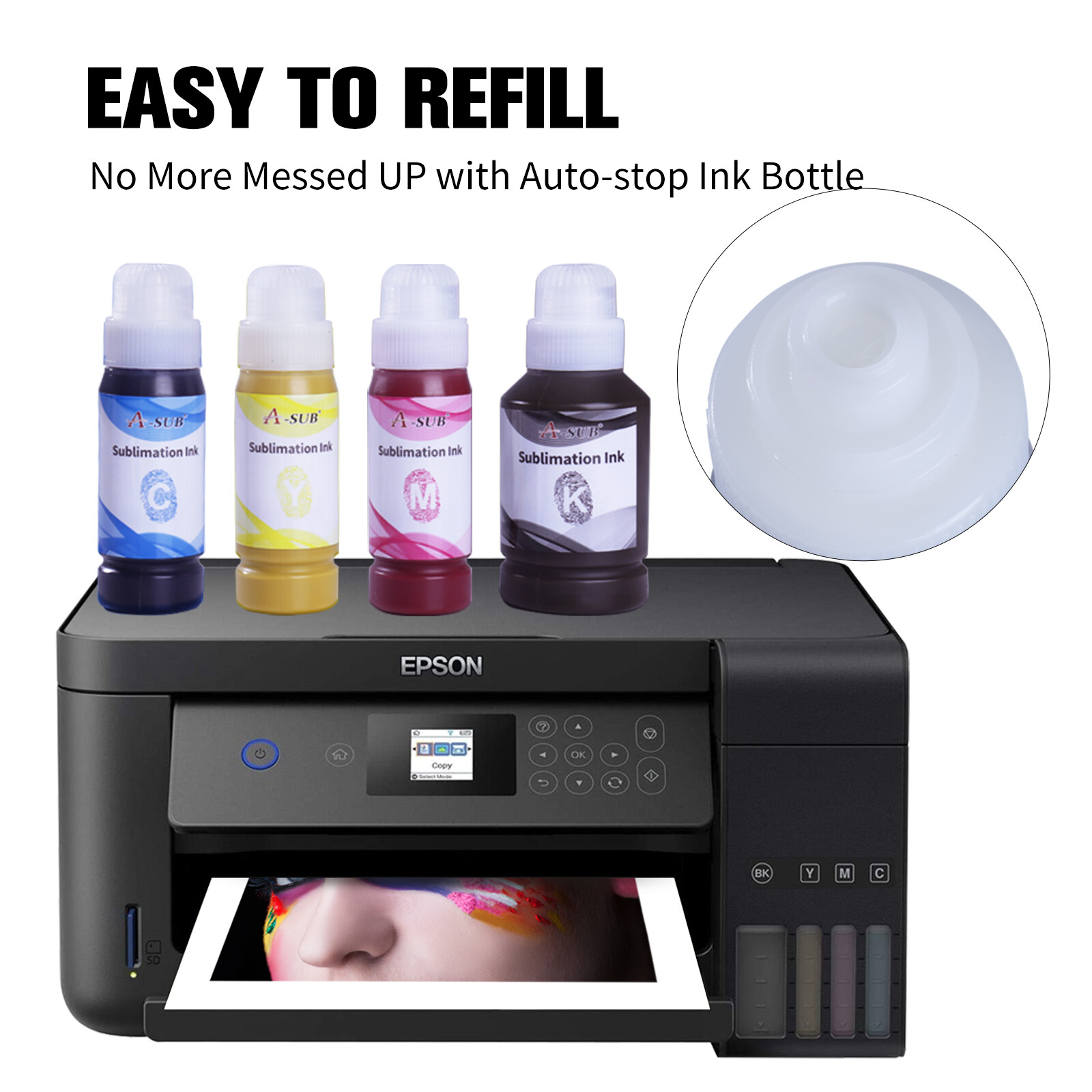 Starter Kit I A-SUB Sublimation Paper and Ink for Inkjet Ecotank 2400 2803 2800