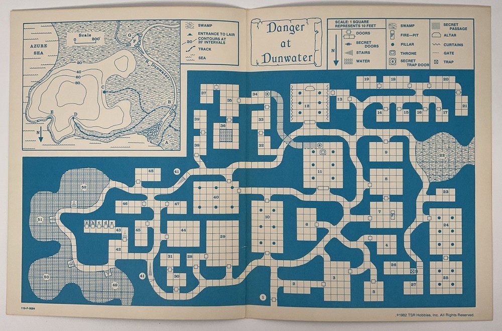 [AD&D] U2 Danger at Dunwater (1982) VG+