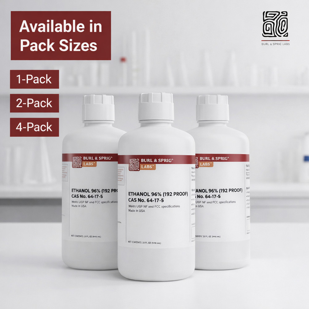 192 Proof Ethanol Solvent 96% High Purity Laboratory & Extraction Grade