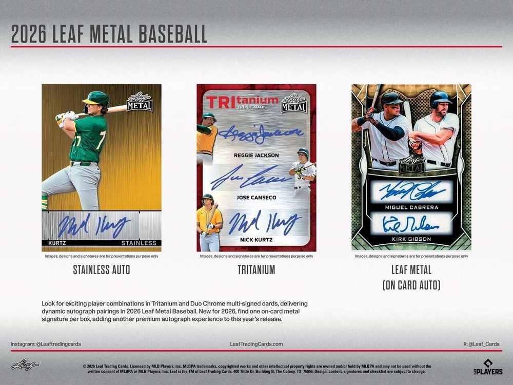 2026 Leaf Metal Baseball Jumbo Box