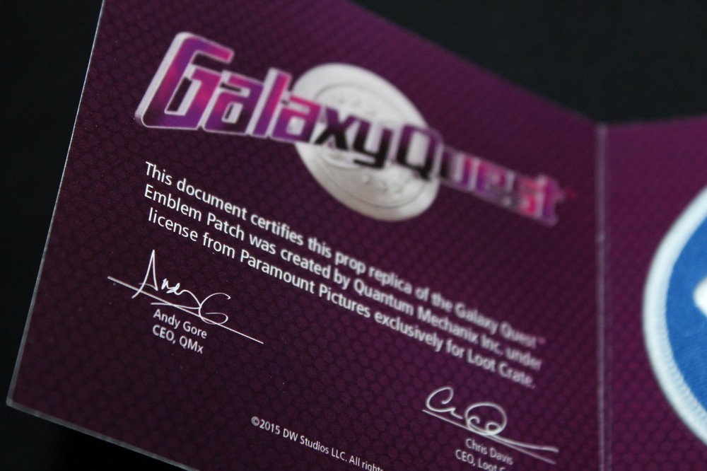 Galaxy Quest - Authentic Prop Replica Patch - Loot Crate Exclusive