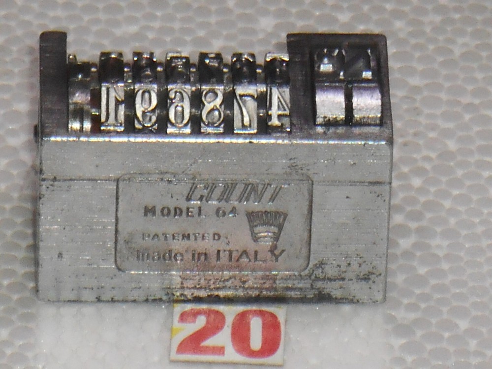 COUNT | letterpress numbering machine | 20