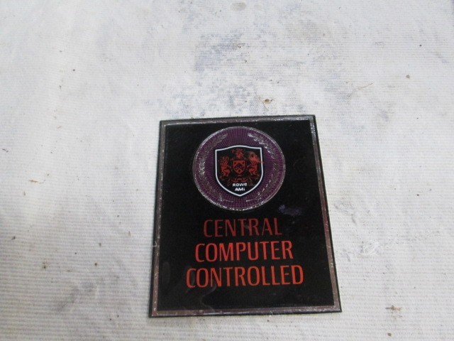 Rowe Central Computer Control Decal Front Display LOOK