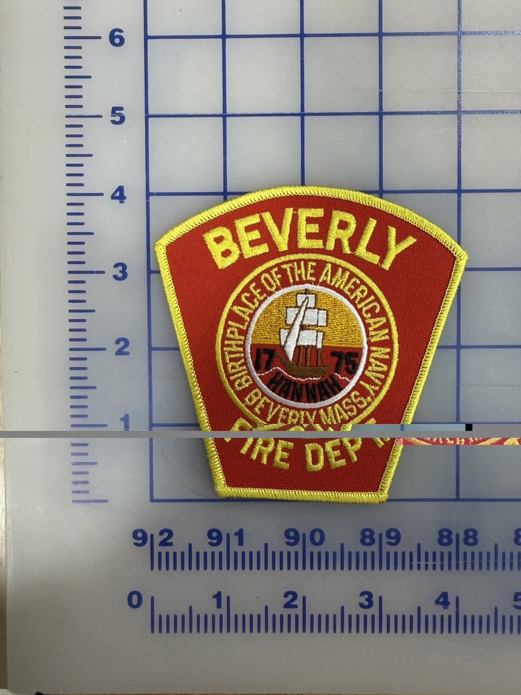 Beverley Fire Dept Patch Massachusetts Firefighting & Rescue Collectible