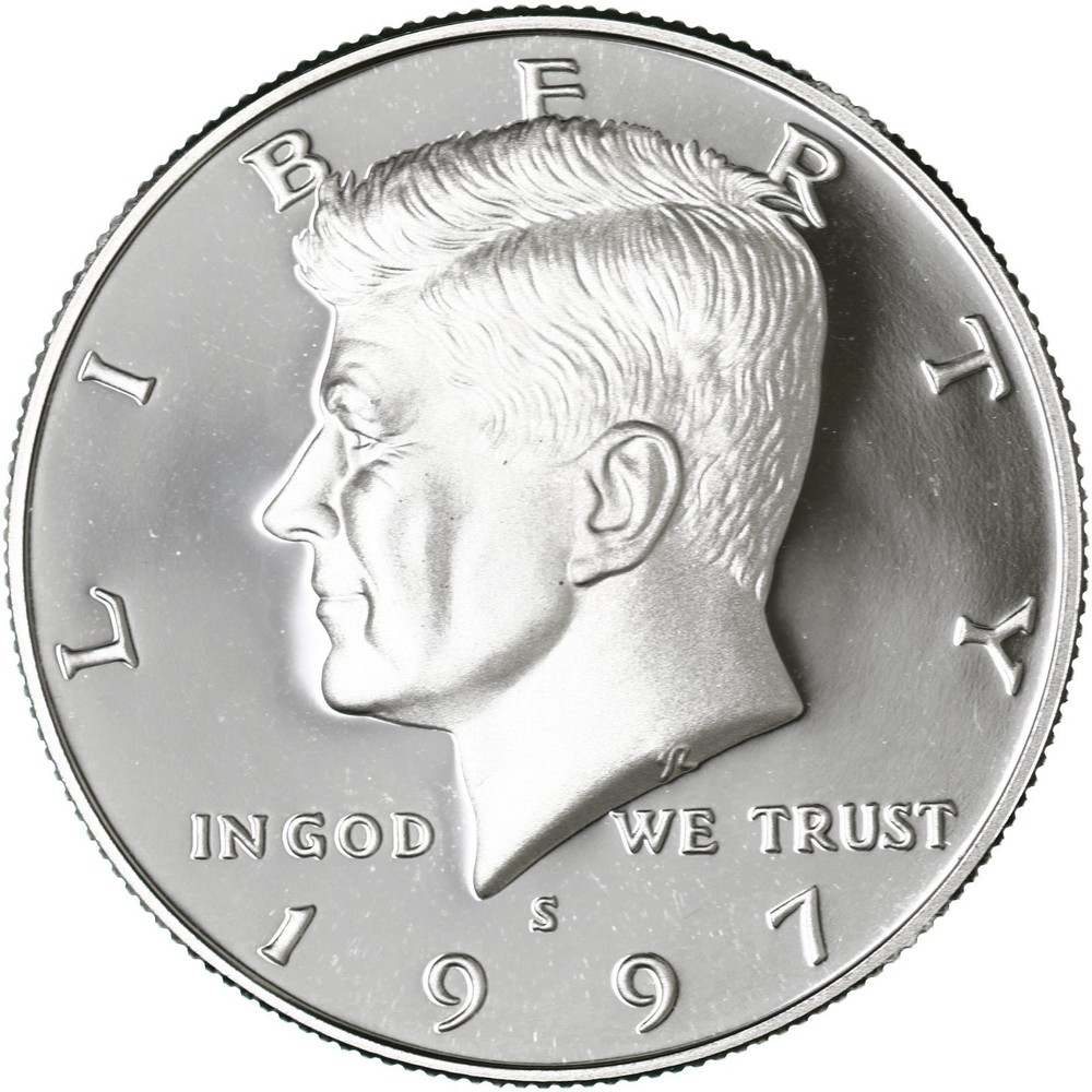 1997 S Kennedy Half Dollar Gem DCam Proof CN-Clad