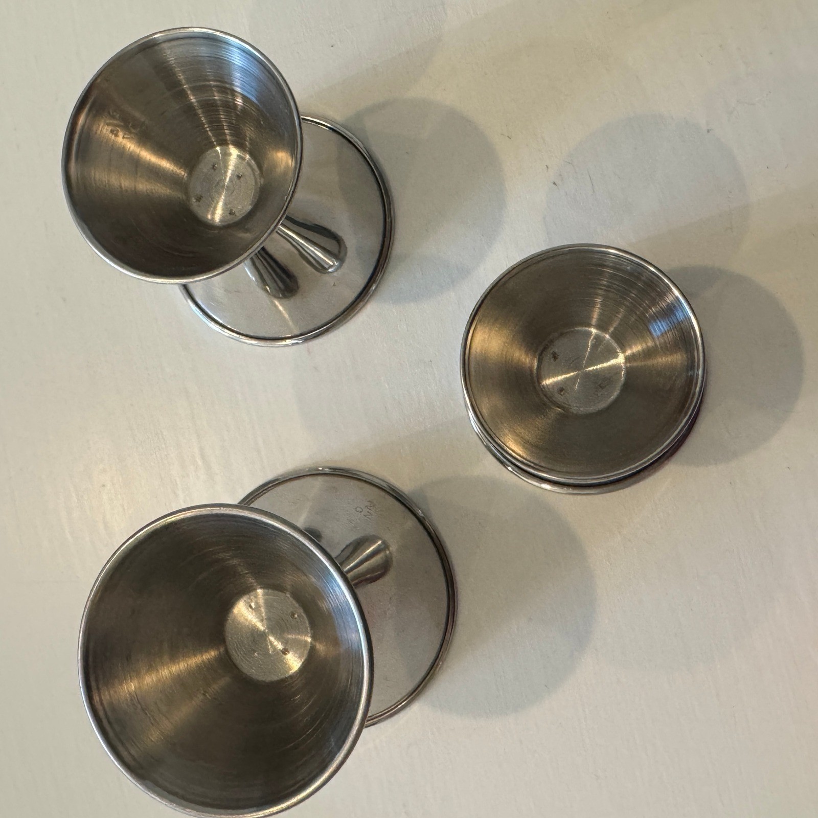 Stainless Steel Double Jigger Set Bartender Bar Measuring Cup 3 Piece